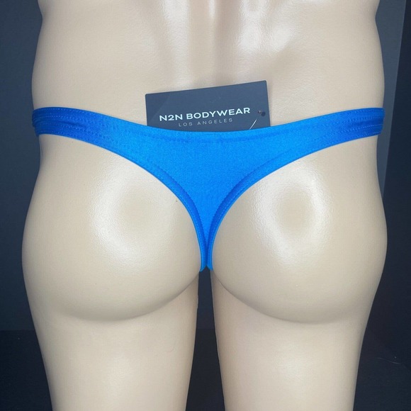 N2N Bodywear BB9 Aqua Little Beach Thong - Small and Medium Available - Picture 3 of 3